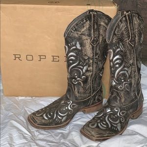 Roper Square Toe Boots